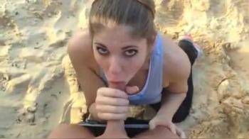 video of Blowjob at a beach