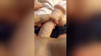 video of Masturbating close up with dildo