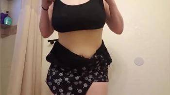video of girl flashing boobs