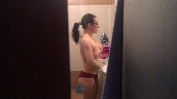 video of Still spying on my wife in bathroom