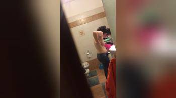 video of Topless in the bathroom 5