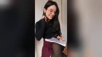 video of Cutie show whats under her skirt