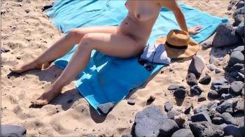 video of A Stranger Massages my Breasts on the Beach