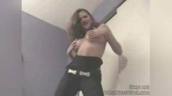 video of hot brunette cierra stripping