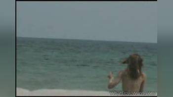 video of Beach spycam nice tits