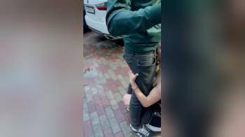 video of Daytime Public Blowjob in Fornt of the Club