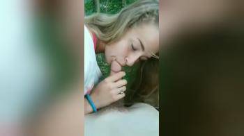 video of pretty cocksucker in the woods