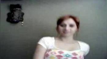 video of Girl DPs herself on webcam
