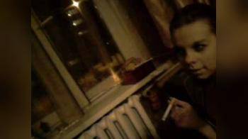 video of Cute girl just smoking