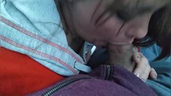video of Sucking his cock in the car