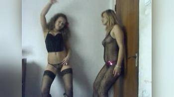 video of Two Girls Webcam Dancing