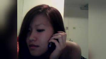 video of Asian Masturbate while on the phone