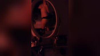 video of Slowly moving that ass in the mirror