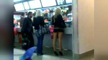 video of Ass hanging out in mcdonalds