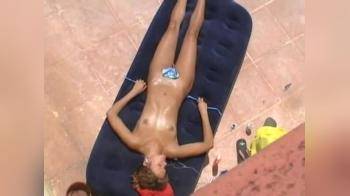 video of neighbour tanning