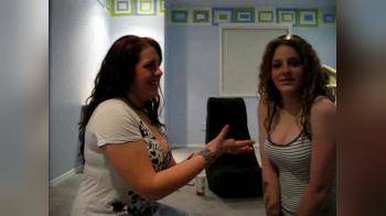 video of Two girl comparing tits