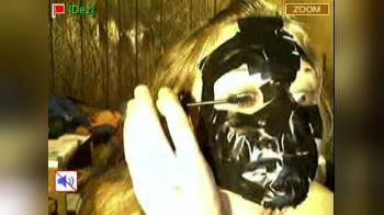 video of Ducktape masked girl camming