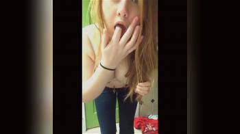video of ginger teen topless
