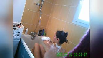 video of Kate my room mate take shower