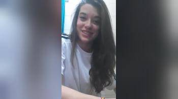 video of Cute spanish girl stripping for her boyfriend