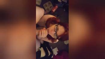 video of redhead cum in her mouth
