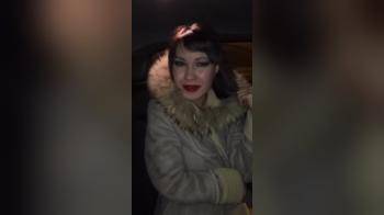 video of She is going wild in the car