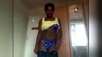 video of Black Stripper taking off her clothes ;)