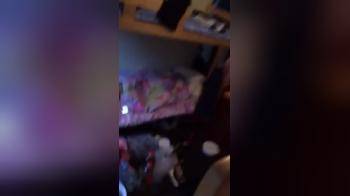 video of Asian dorm babe grabbing boobs
