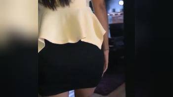 video of Ebony ass with buttplug