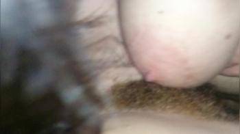 video of Hairy cock between her tits