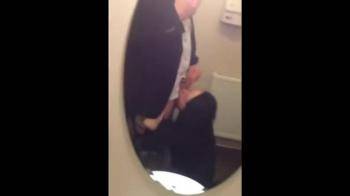 video of Bathroom blow job