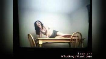 video of girl on table