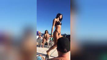 video of springbreak bikini babe contest