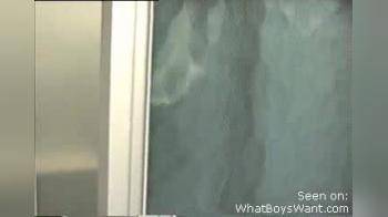 video of Wife caught naked in shower