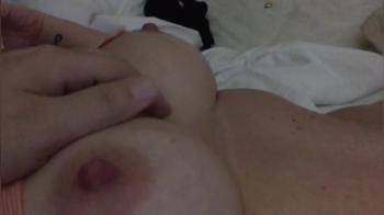 video of Playing and teasing on bed 