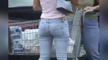 video of nice jeans ass