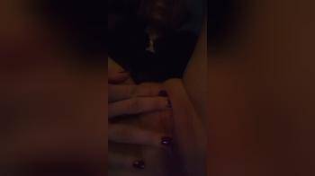 video of Middle finger bating closeup blonde