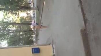 video of Nude Russian Girl Walking on Street