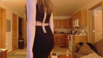 video of kitty in amazing dress bating again