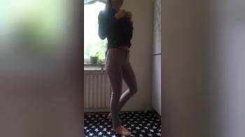video of skinny gf stripping down topless