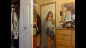 video of bedroom stripper