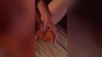 video of Bating with a fruit