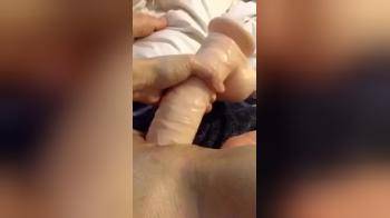 video of Masturbating close up with dildo