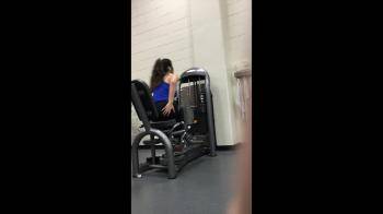video of Elevia nice ass in the gym