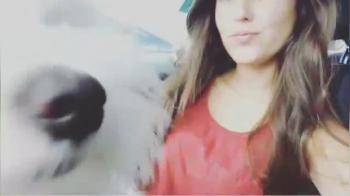 video of Cute girl with cute dog haha