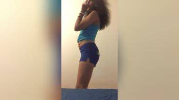video of Ebony girl stripping