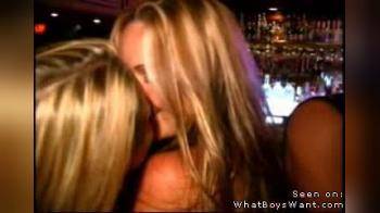 video of blondes kissing