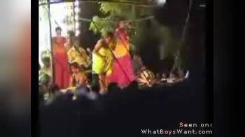 video of Indian girls stripping on stage