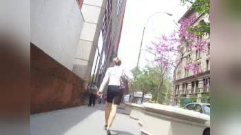 video of Following the girl in the black skirt
