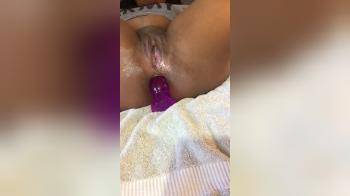 video of black girl anal plug play